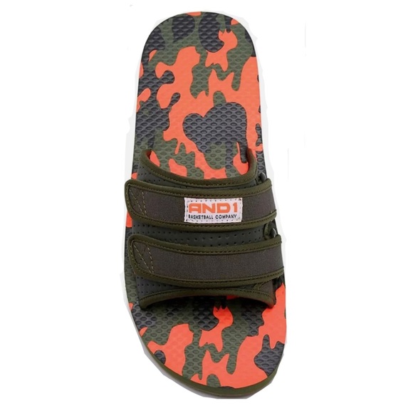 AND1 Military Camo Sport Sandal / Slides - Picture 2 of 8
